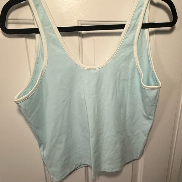 2/$15 NWT Baby blue Adidas Lace-Up Tank Top-XL - Picture 6 of 8